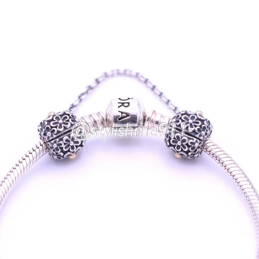 Authentic PANDORA Bouquet Clip Safety Chain - Picture 4 of 12